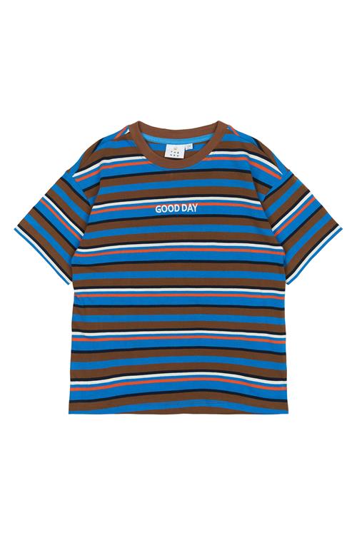 The New TNPicky OS S_S Tee Toffee Striped Toffee Striped 9-10 Y  Brun  9-10 år  mand