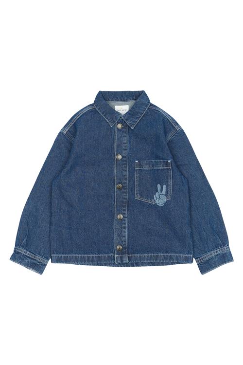 The New TNParks OS Denim Overshirt Blue Denim Blue Denim 7-8 Y  Blå  7-8 år  mand