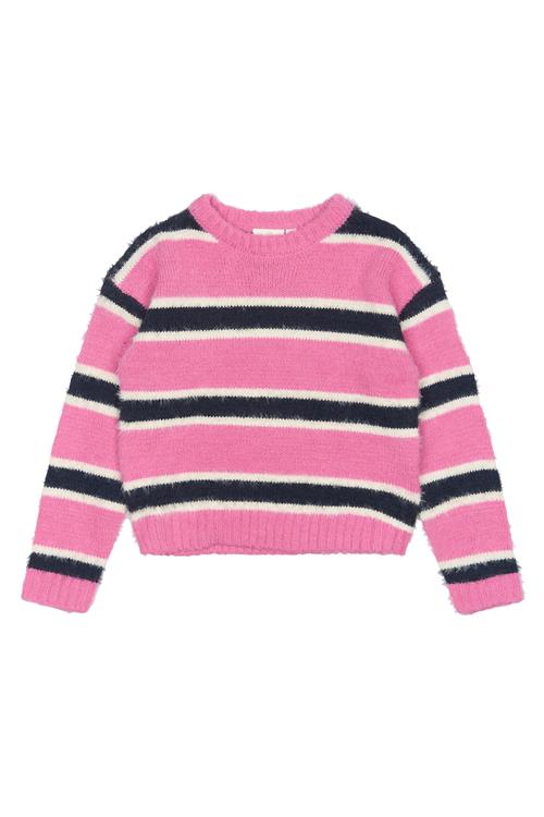 The New TNPalmina Knit Pullover Ibis Rose Striped Ibis Rose Striped 9-10 Y  Lyserød  9-10 år  kvinde