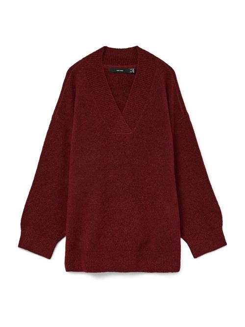 VERO MODA Pullover 'BANG'  vinrød