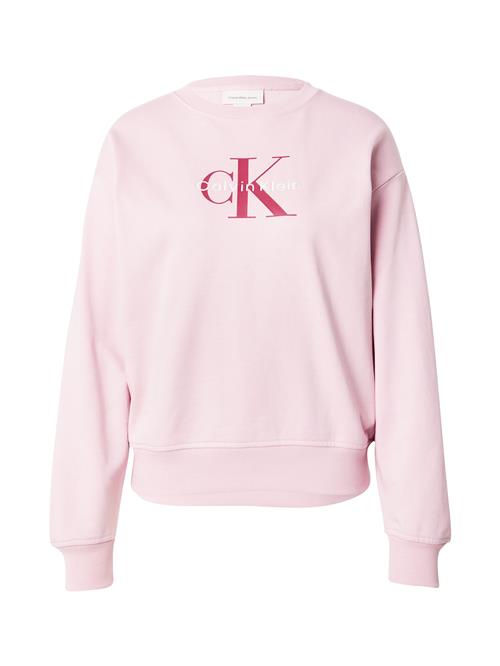 Calvin Klein Jeans Sweatshirt  lyserød / grenadine / hvid