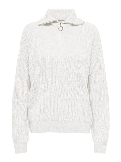 ONLY Pullover 'ONLBAKER'  hvid-meleret