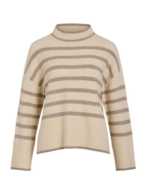 VILA Pullover i overstørrelse 'VILAVINIA'  creme / mørkebeige