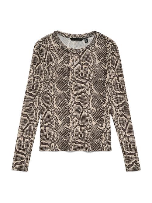 VERO MODA Shirts 'VMLOVA'  mørkebrun / greige