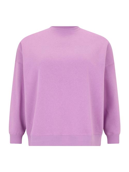 PIECES Curve Sweatshirt 'PCFANY'  orkidee / knaldrød
