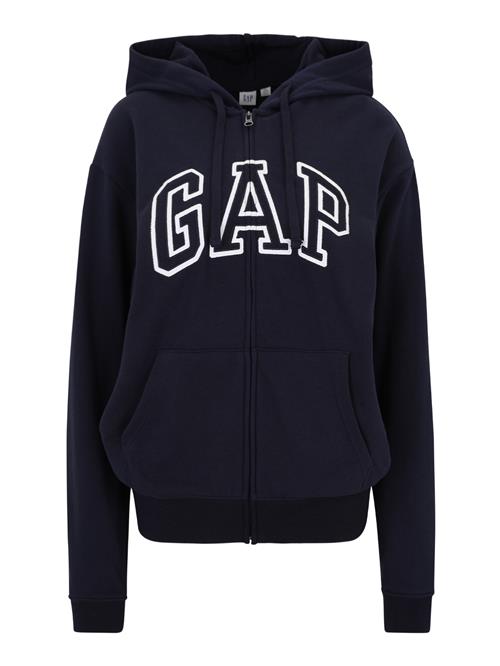 Gap Tall Sweatjakke 'HERITAGE'  marin / hvid