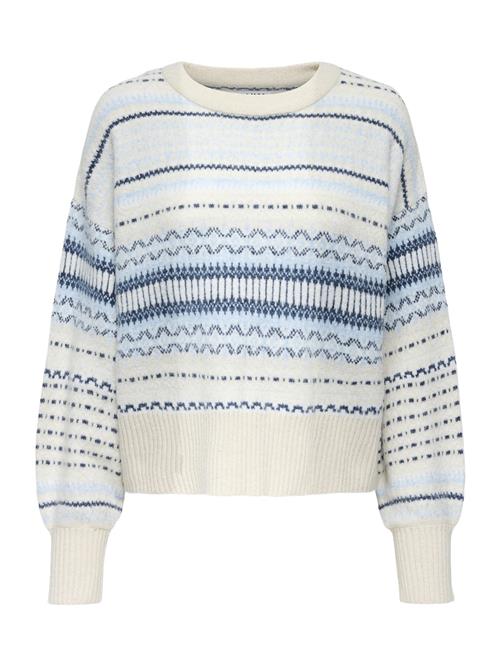ONLY Pullover 'ONLARIANNE'  lyseblå / mørkeblå / stone