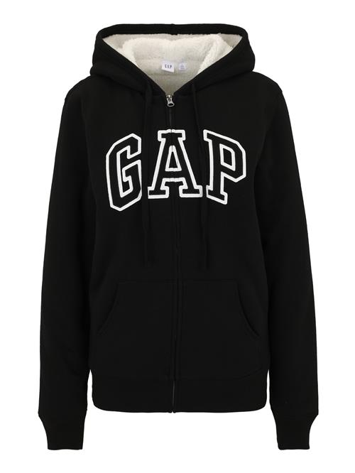 Gap Tall Sweatjakke 'HERITAGE'  sort / hvid
