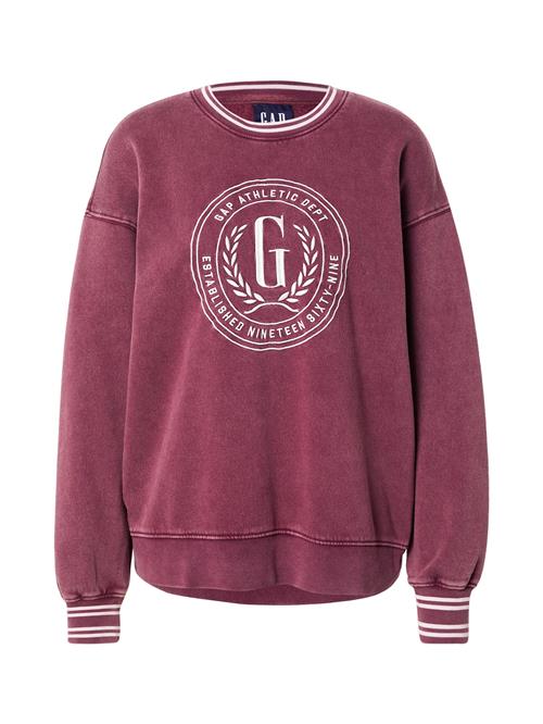 GAP Sweatshirt  rødviolet / hvid
