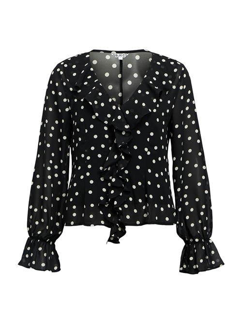 OBJECT Bluse 'OBJGina'  sort / hvid