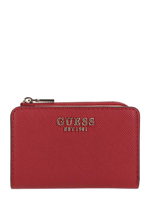 GUESS Tegnebog 'LAUREL II SLG ZIP ARND CRD CSE'  rød