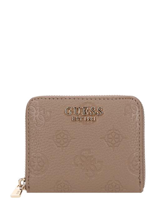 GUESS Tegnebog 'CRESIDIA II SLG SML ZIP AROUND'  mørkebeige