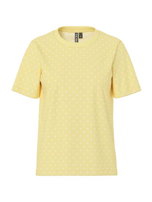 PIECES Shirts 'PCRIA'  lysegul / hvid