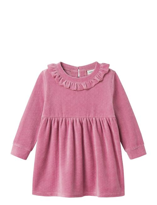 Nmfnew Ls Vel Dress Name It Pink