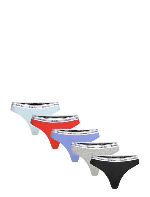 Se 5 Pack Thong Calvin Klein Black ved Booztlet