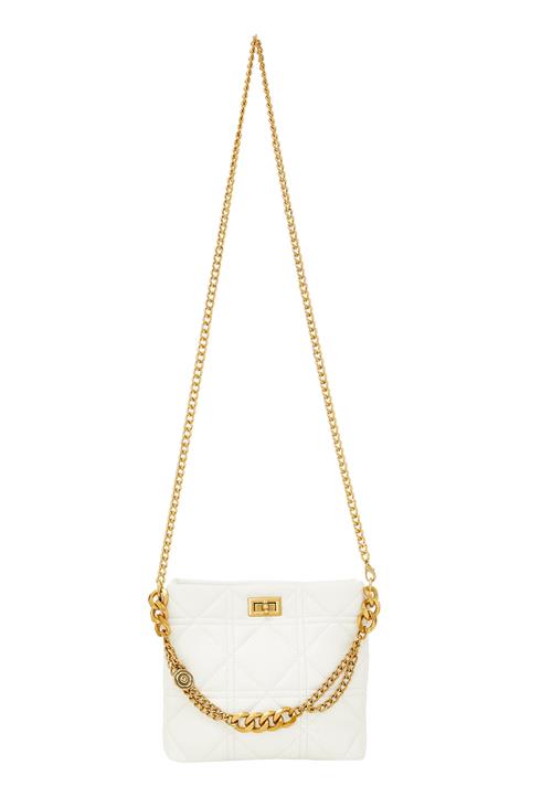faina Håndtaske  guld / uldhvid