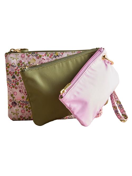 Cath Kidston Clutch  oliven / lyserød / hindbær / sort
