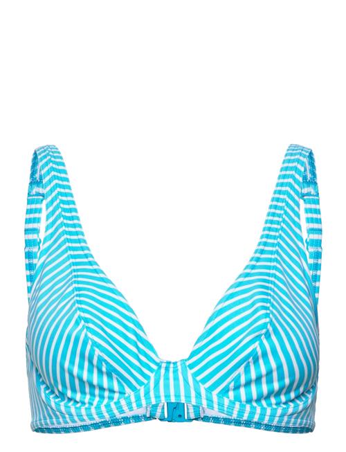 Jewel Cove Uw High Apex Bikini Top Freya Blue