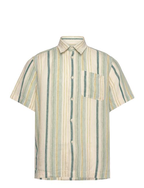 Kai Linen Ss Shirt Les Deux Green