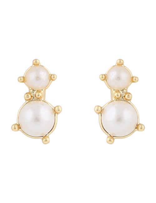 Lucy Mini Ear G/White SNÖ Of Sweden Gold