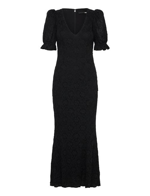 Lace Puff Sleeve Dress ROTATE Birger Christensen Black