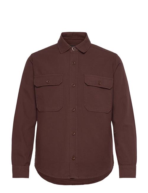 Se Dyed Canvas Skyler Shirt Fav Mads Nørgaard Brown ved Booztlet