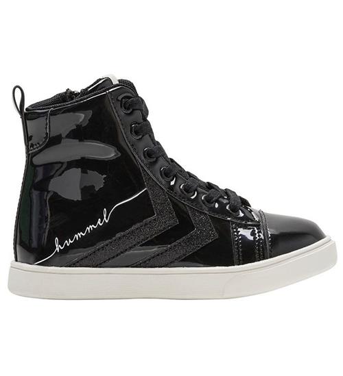 Hummel Støvler - Strada Jr - Sort Lak m. Glimmer