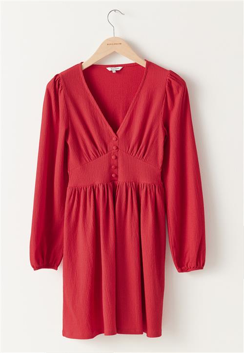 BUBBLEROOM Structure Button Mini Dress