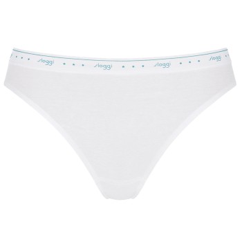 Sloggi Trusser 3P 24 7 100 Tai Briefs Hvid bomuld 40 Dame