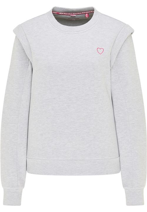 MYMO Sweatshirt  grå-meleret / pink