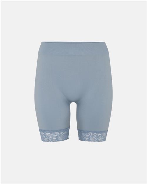 Indershorts m. blondekant | polyamid | lyseblå
