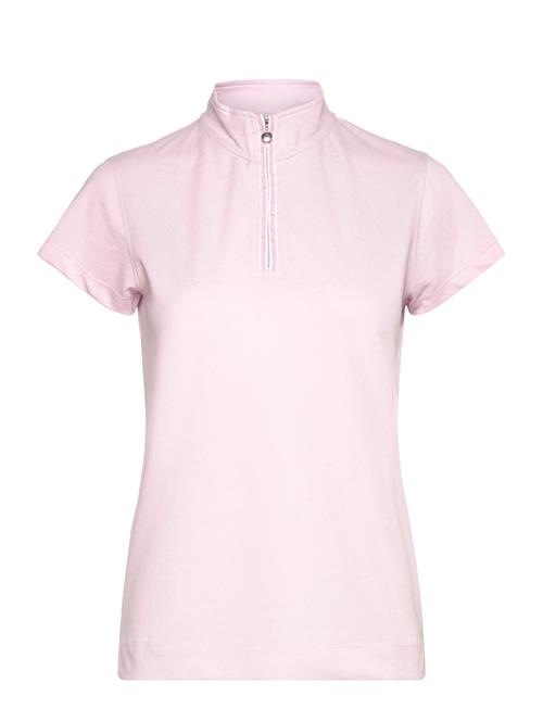 Kim Caps Polo Shirt Daily Sports Pink