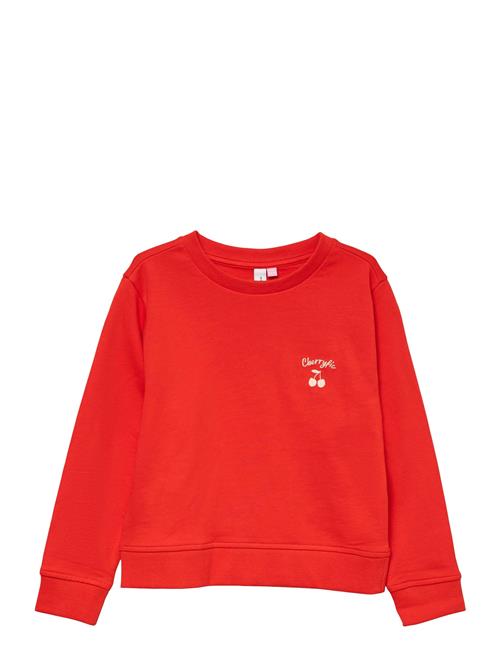 Vmbrenda Pop Ls Sweat Jrs Girl Vero Moda Girl Red