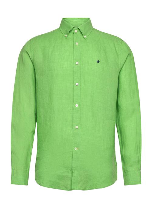Douglas Linen Shirt-Classic Fit Morris Green