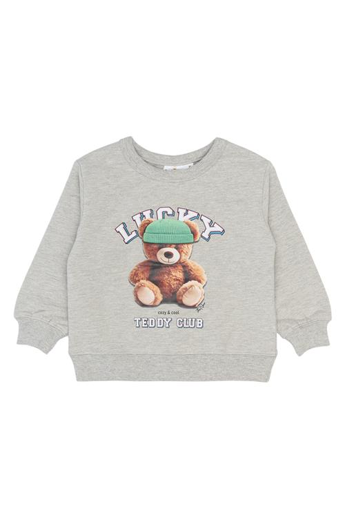 The New Siblings Pippin Sweatshirt Light Grey Melange  Light Grey Melange 80 cm  Grå  80 cm  unisex