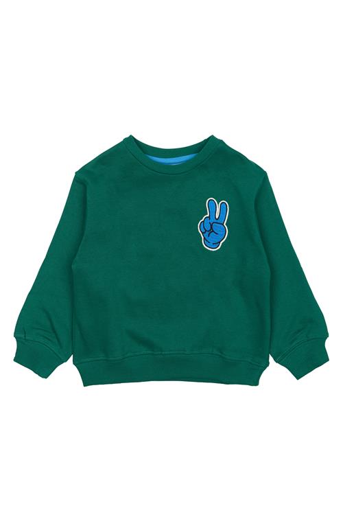 The New Siblings GOTS Phineas Sweatshirt Alpine Green  Alpine Green 110 cm  Grøn  110 cm  mand