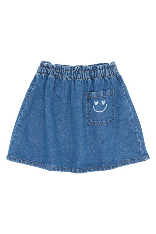 The New Purity Denim Nederdel Medium Blue Denim  Medium Blue Denim 9-10 Y  Blå  9-10 år  kvinde