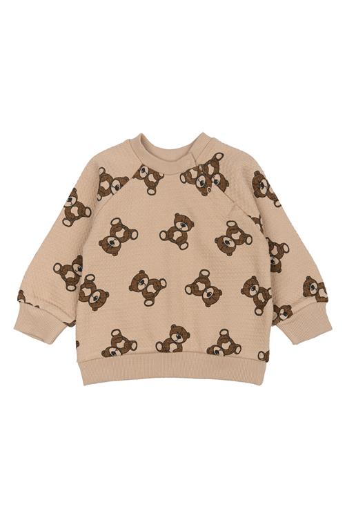 The New Siblings GOTS Primo Vaflet Sweatshirt Humus  Humus 62 cm  Beige  62 cm  mand