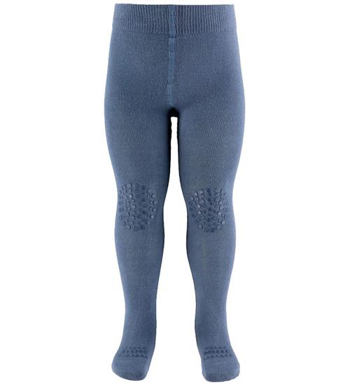 GoBabyGo Skridsikre Strømpebuksen - Noos - Bambus - Stone Blue