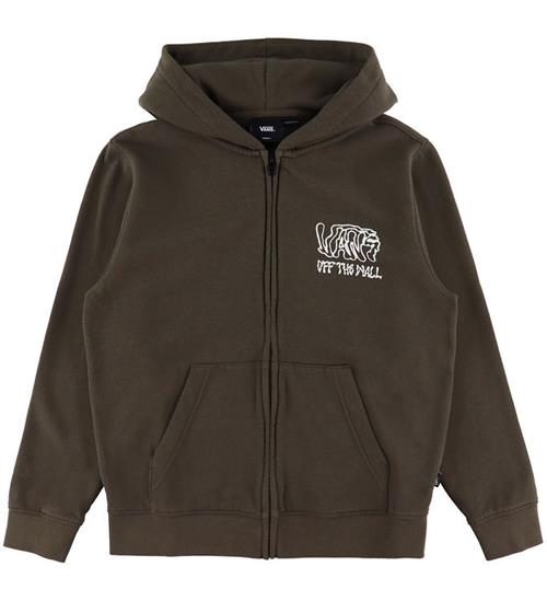 Vans Cardigan - Rippled - Coal Brown m. Print