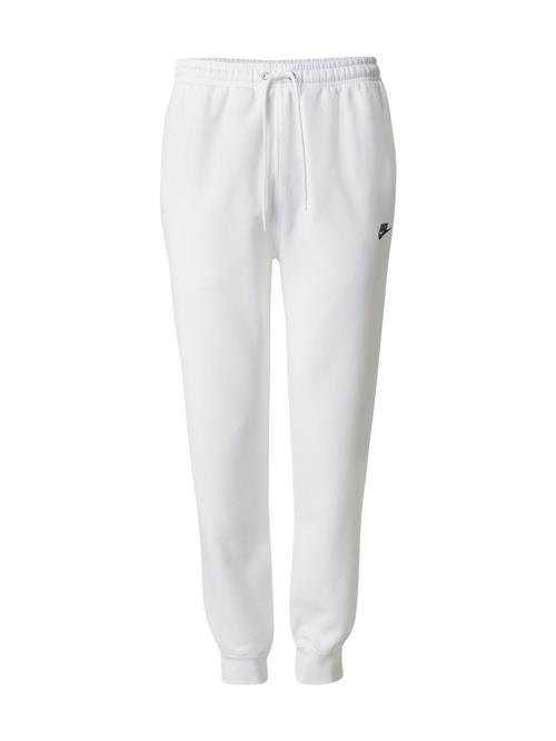 Nike Sportswear Bukser 'CLUB'  sort / hvid