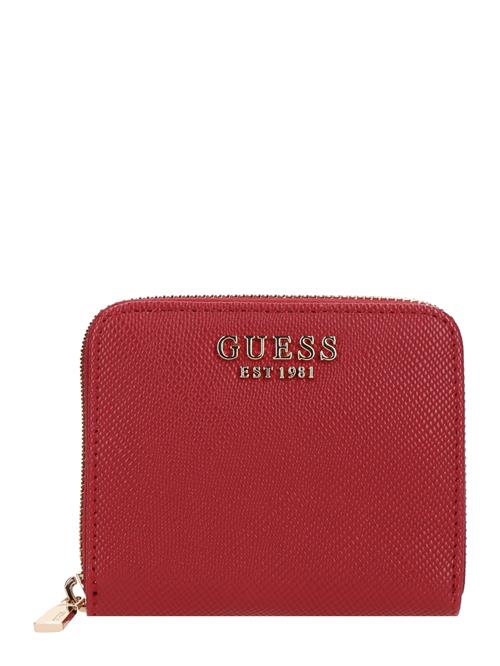 GUESS Tegnebog 'LAUREL II SLG SMALL ZIP AROUND'  rød