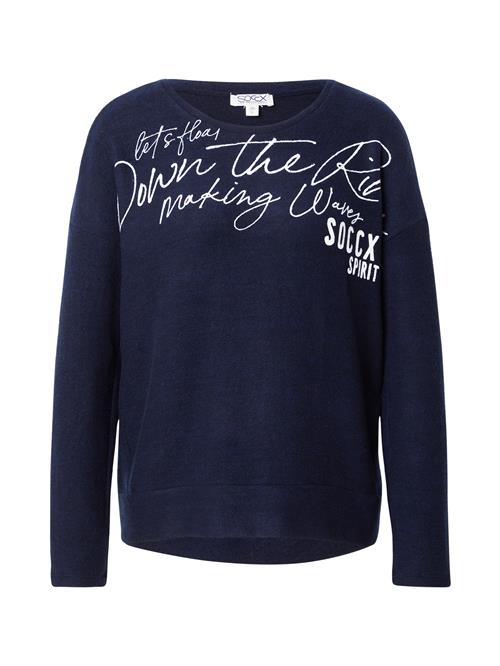 Soccx Pullover  natblå / hvid