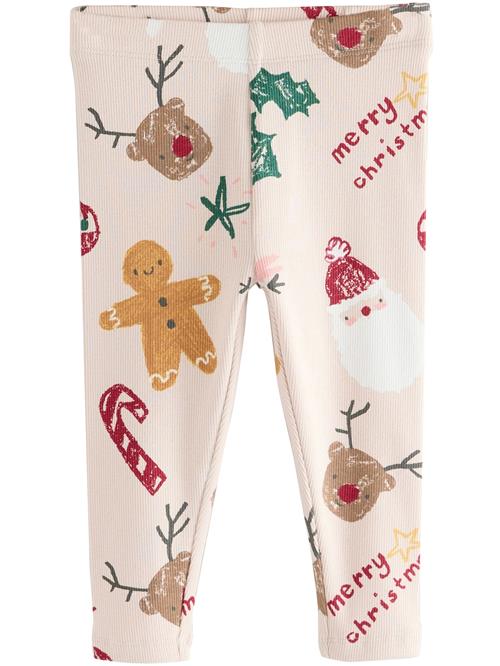 Next Leggings  beige / brun / gran / blodrød