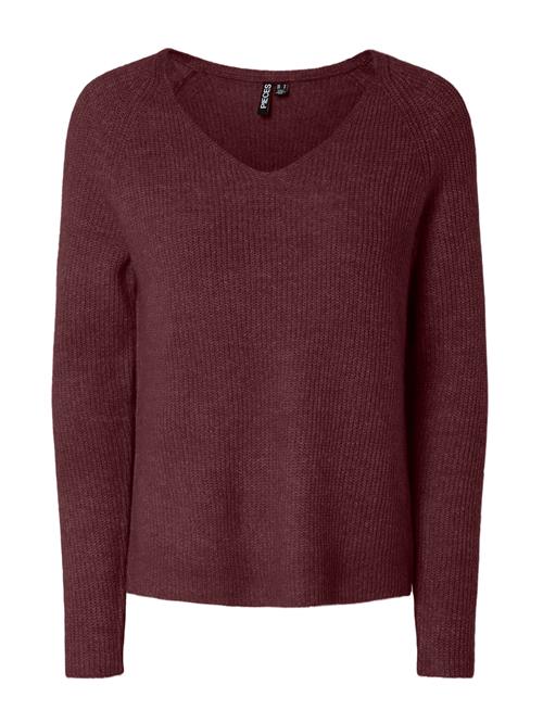 PIECES Pullover 'PCELLEN'  vinrød