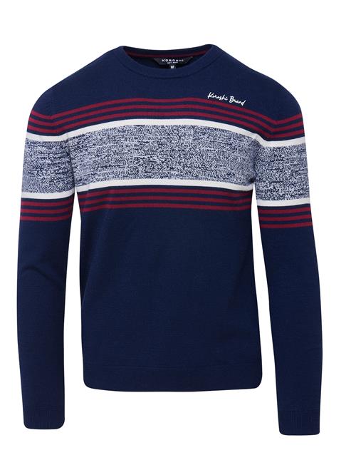 KOROSHI Pullover  mørkeblå / grå / rød