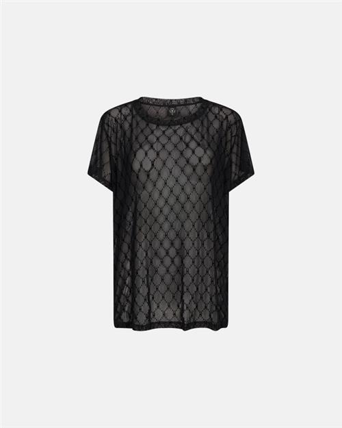 Oversize t-shirt ´mesh´ | Sort