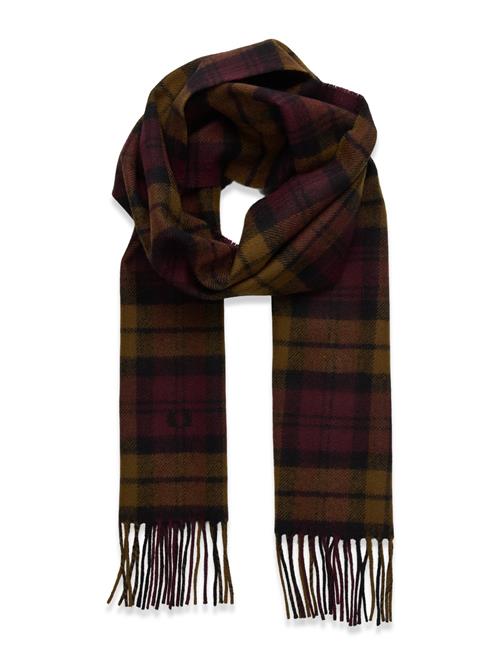 Lambswool Tartan Scarf Fred Perry Patterned