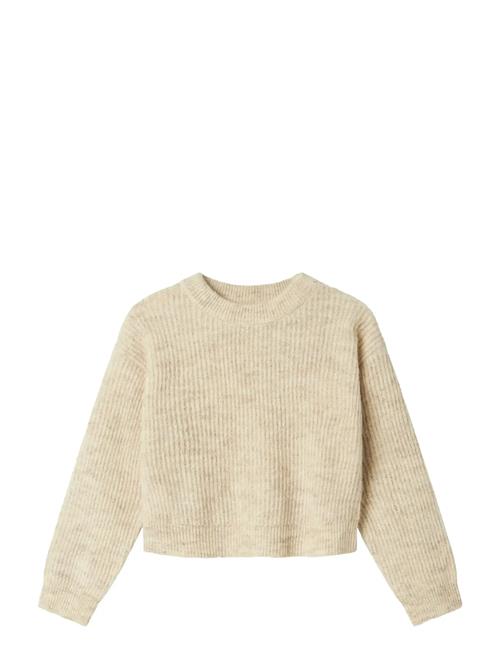 Nkfholly Ls Boxy Short Knit Noos Name It Beige