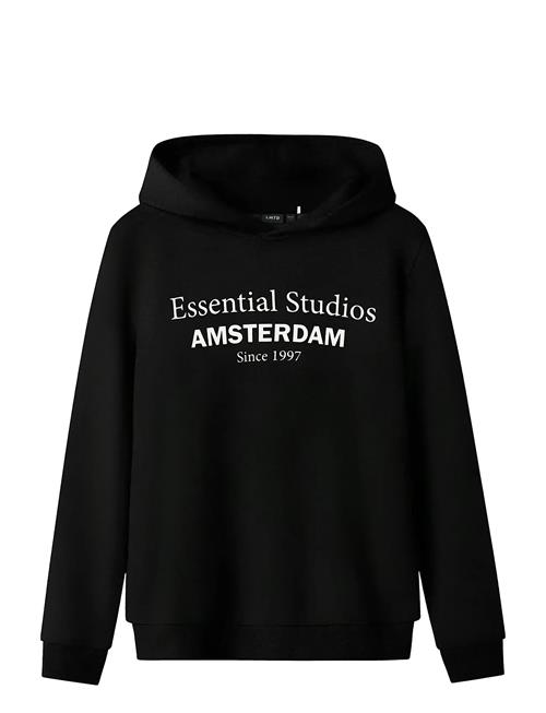 Nlmness Ls Bru Sweat W. Hood Noos LMTD Black